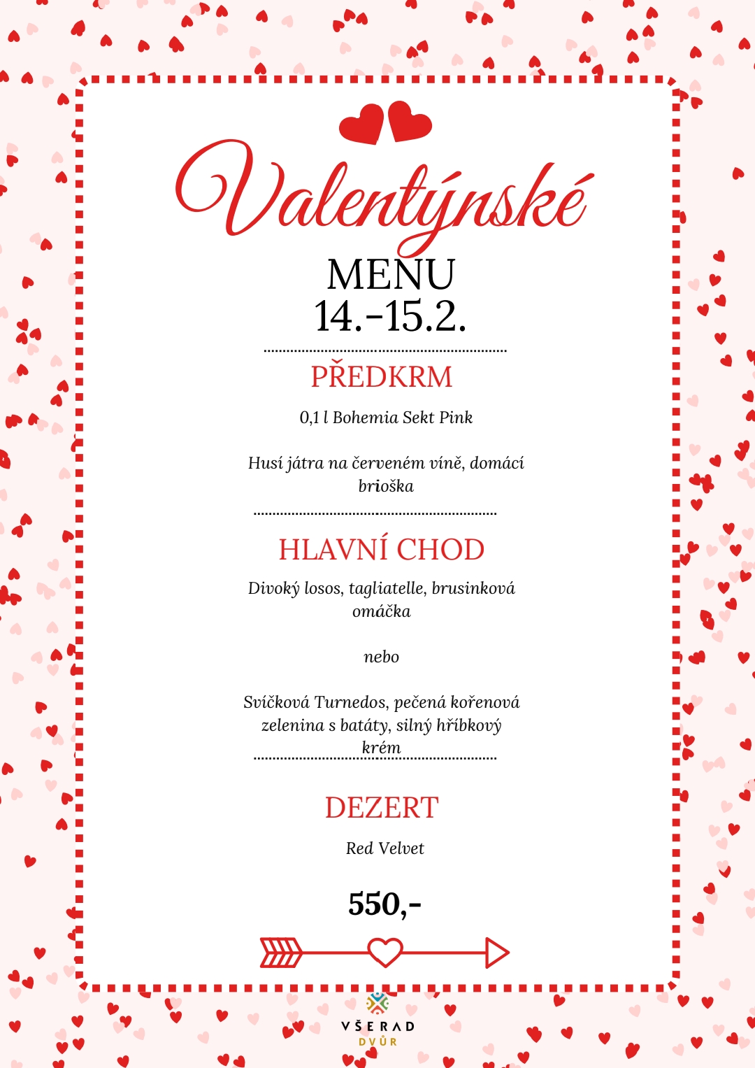 Přečtete si více ze článku Valentýnské menu 14.-15.2.2024